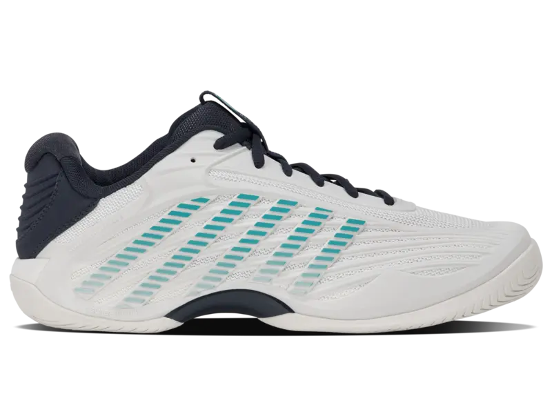 KSwiss Men's Tennis Shoes Hypercourt Express 3 - All Court - Blanc /Carbon/Baltic