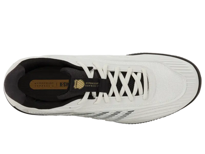 KSwiss Men's Tennis Shoes Hypercourt Express 3 - Clay Court - Blanc/Moonless/Gold