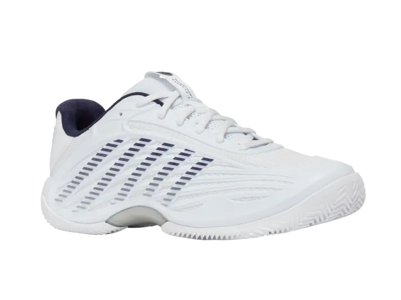 KSwiss Men's Tennis Shoes Hypercourt Express 3 - Clay Court - White/Peacoat/Silver