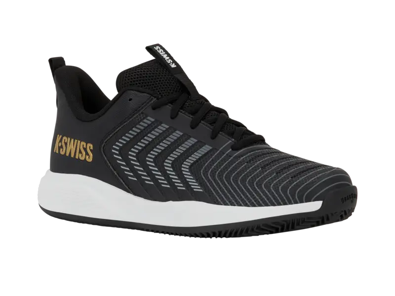 KSwiss Men's Tennis Shoes Ultrashot Light - Clay Court - Moonless/White/Gold