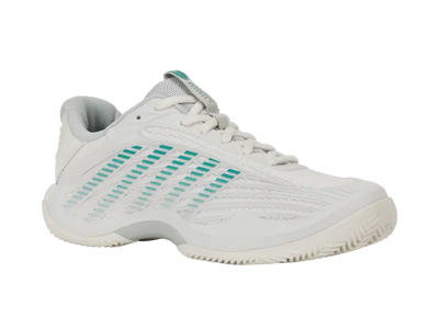 KSwiss Women's Tennis Shoes Hypercourt Express 3 - Clay Court - Blanc / Gray/Baltic