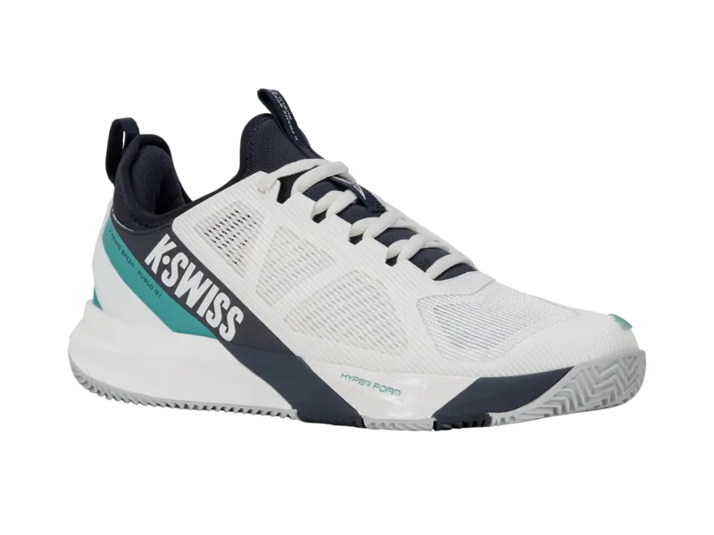 KSwiss Men's Tennis Shoes K-Frame Rublo - Clay Court - Blanc /Carbon/Baltic