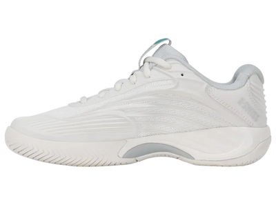 KSwiss Women's Tennis Shoes Hypercourt Express 3 - All Court - Blanc / Gray/Baltic