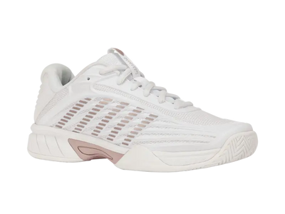 KSwiss Junior Tennis Shoes Hypercourt Express 3 - All Court - White/Rose/Violet Ice