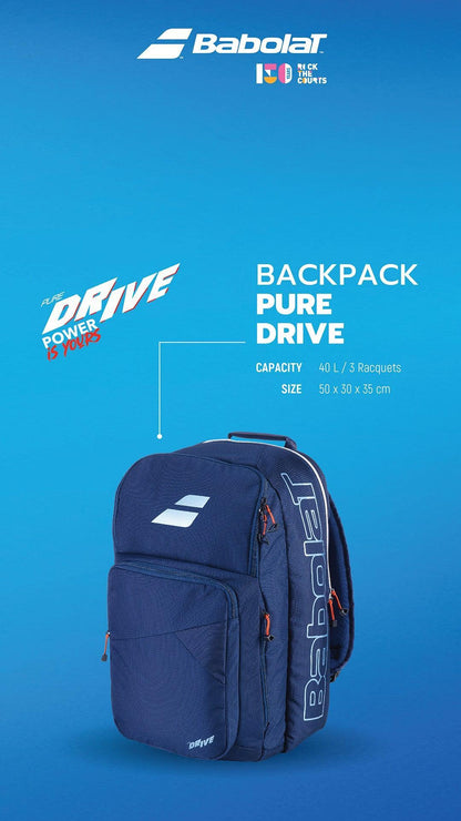 Babolat Tennis Bag Pure Drive Backpack 11Gen Blue