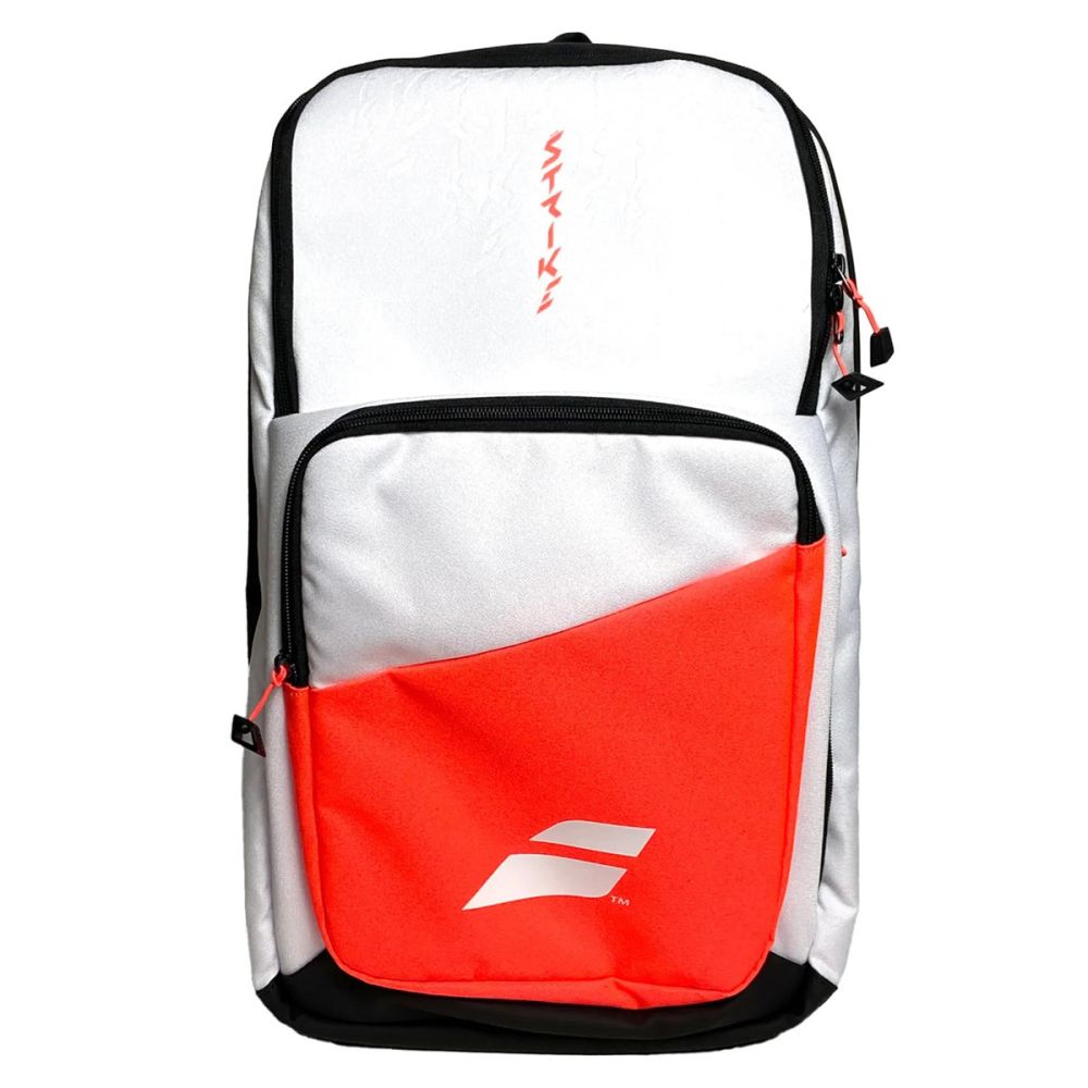 Babolat Tennis Bag Pure Strike Backpack White Orange
