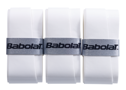 Babolat Tennis Overgrip PRO Tour 2.0 3 Pack- White