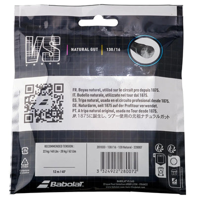 Babolat Tennis String Touch VS 150th Anniversary - 1.30 (16) - Natural