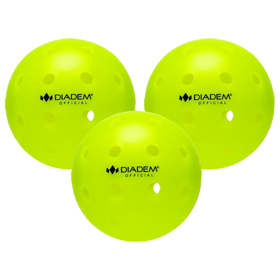 Diadem Official Pickleball Outdoor Ball - 3 Pk Neon
