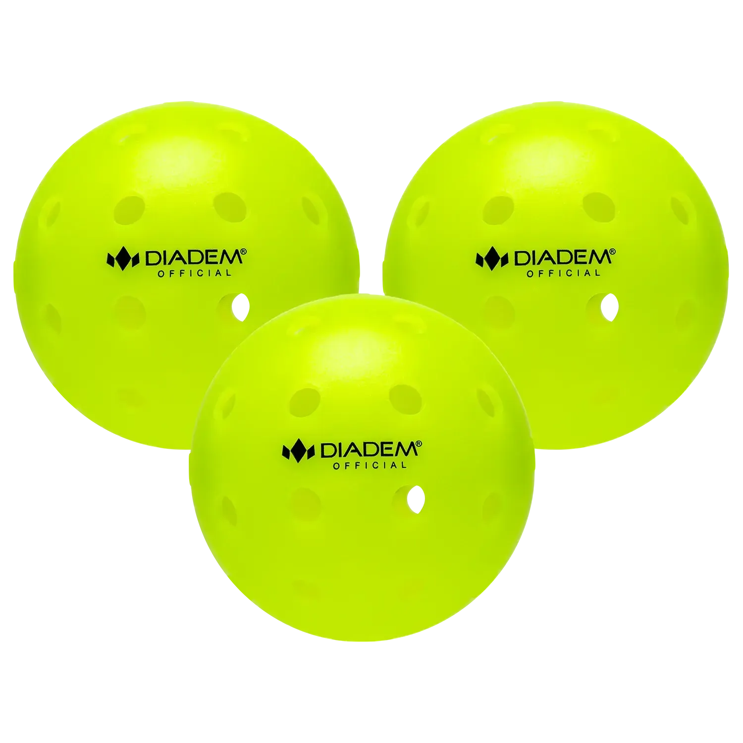 Diadem Official Pickleball Outdoor Ball - 3 Pk Neon