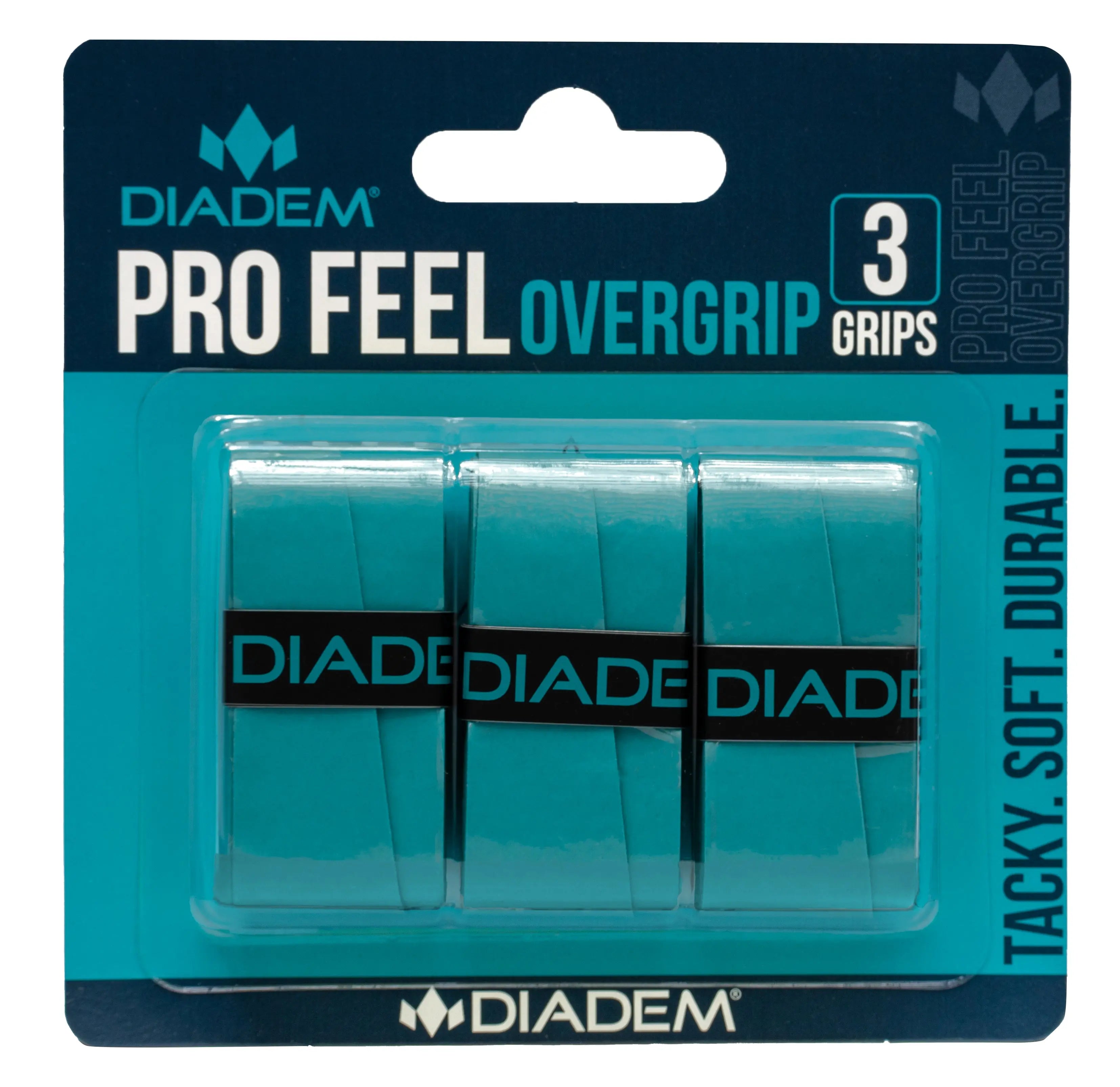 Diadem Tennis Pro Feel Overgrip - Teal - 3 Pack