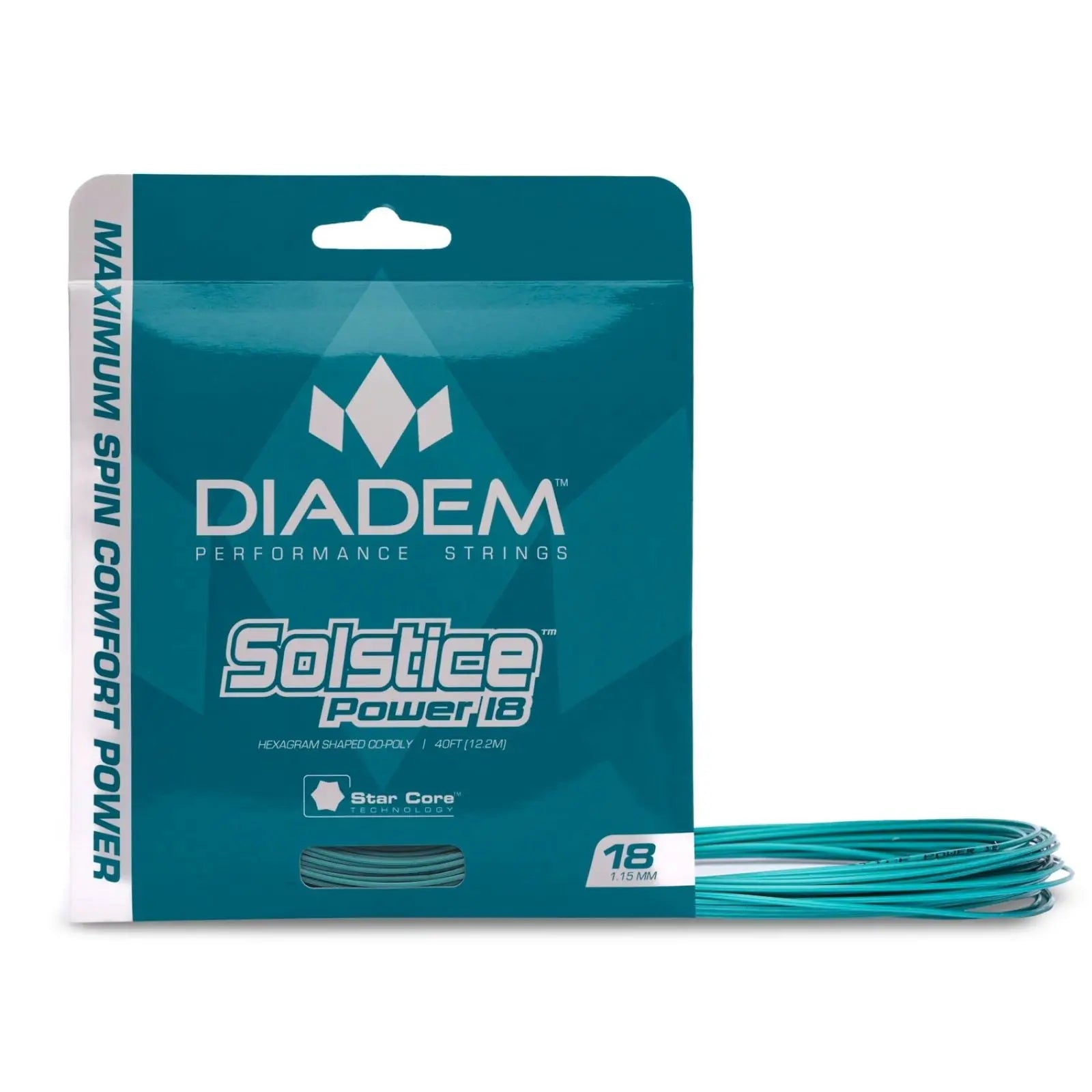 Diadem Tennis String Solstice Power Set 1.20 (17) - Teal