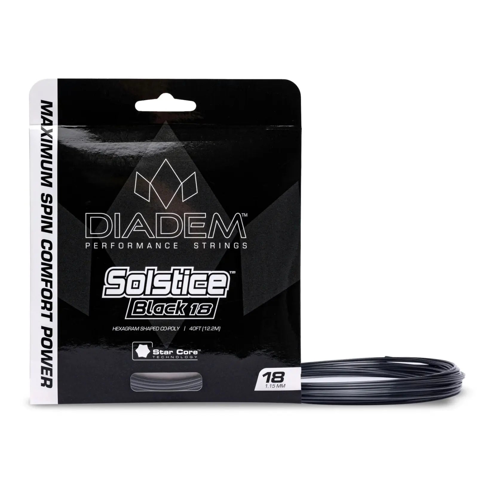 Diadem Tennis String Solstice Black Set 1.20 (17) - Black
