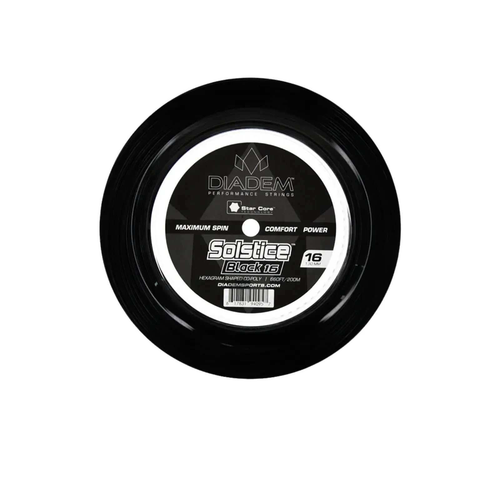 Diadem Tennis String Solstice Black Reel 1.20 (17) - Black