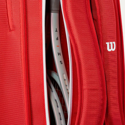Wilson Tennis Bag Super Tour Red 6 Racquets