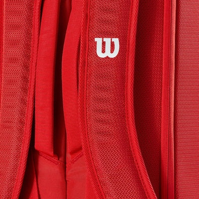 Wilson Tennis Bag Super Tour Red 6 Racquets