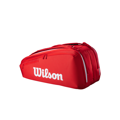 Wilson Tennis Bag Super Tour Red 9 Racquets