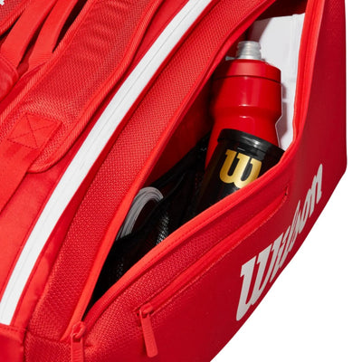 Wilson Tennis Bag Super Tour Red 9 Racquets