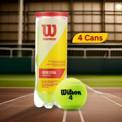 Wilson Tennis Ball Championship Extra Duty 4 Ball