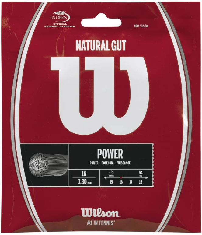 Wilson Tennis String Natural Gut 16 Set String 130