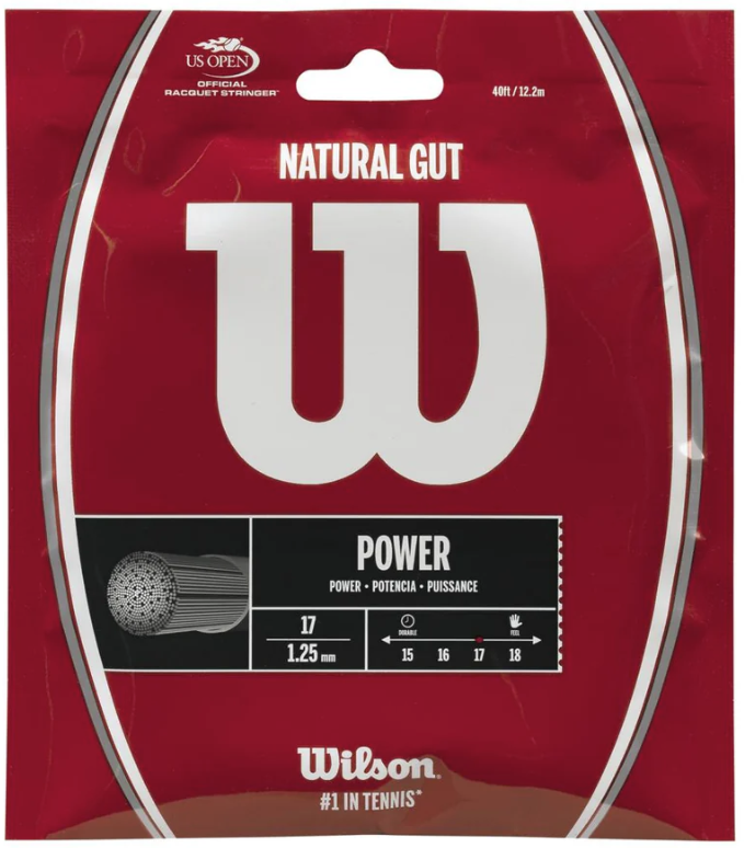 Wilson Tennis String Natural Gut 17 Set String 125