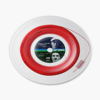 Yonex Poly Tour Force 120 Tennis String 200m Coil-Bright Red