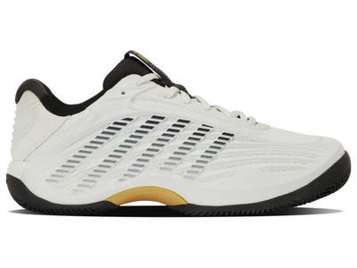 KSwiss Men's Tennis Shoes Hypercourt Express 3 - Clay Court - Blanc/Moonless/Gold
