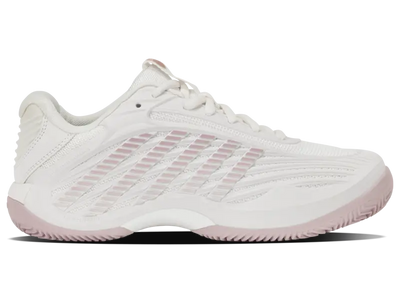 KSwiss Women's Tennis Shoes Hypercourt Express 3 - Clay Court - Blanc de Blanc/Rose Gold
