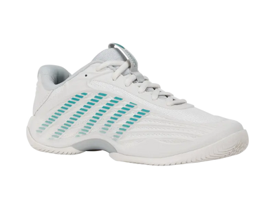 KSwiss Women's Tennis Shoes Hypercourt Express 3 - All Court Wide - Blanc / Gray/Baltic