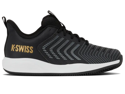 KSwiss Men's Tennis Shoes Ultrashot Light - Clay Court - Moonless/White/Gold