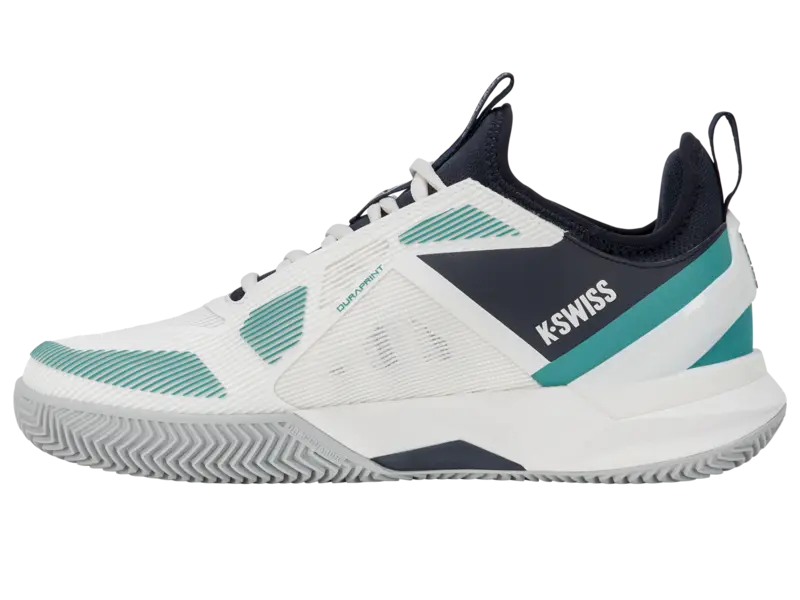 KSwiss Men's Tennis Shoes K-Frame Rublo - Clay Court - Blanc /Carbon/Baltic